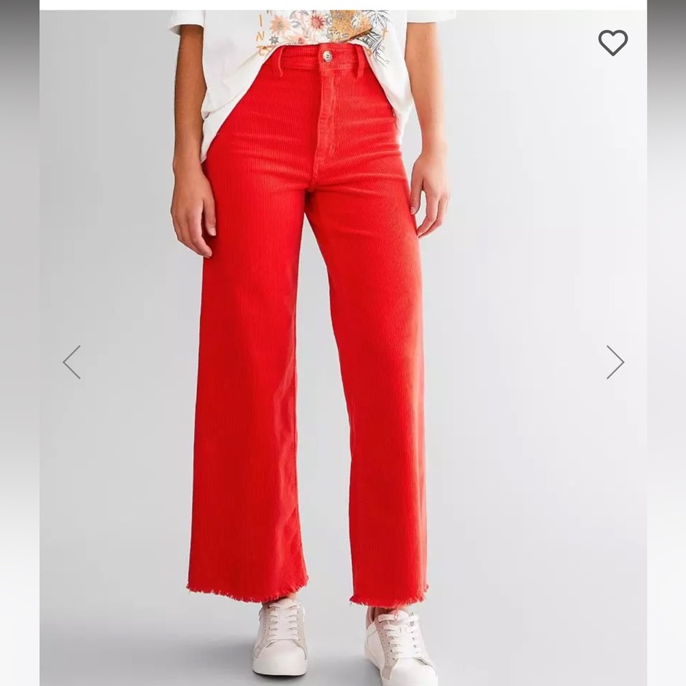 Billabong Red Corduroy Wide Leg Straight